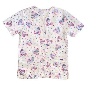 Srcub Snap Button-Down Top Size: S/M